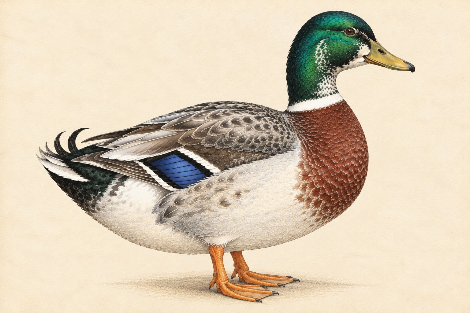 Silver Appleyard Duck Breed Standard